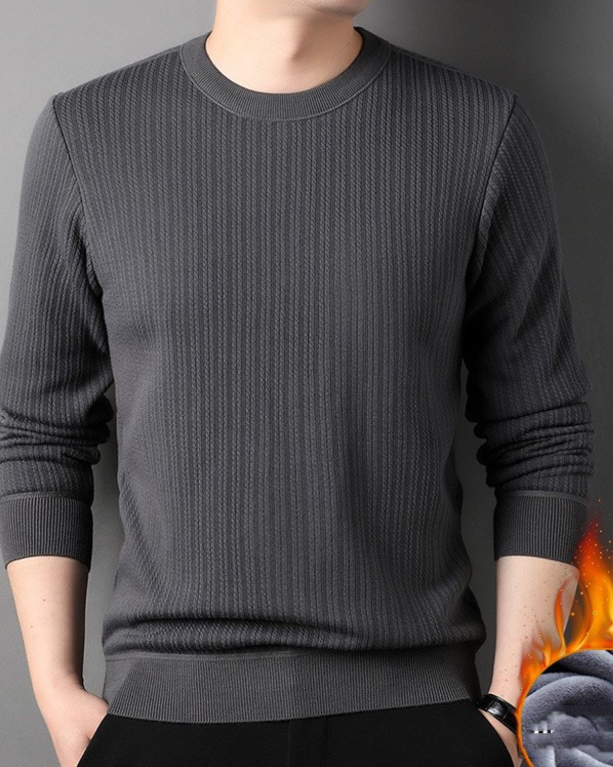 Max - Winter Round Neck Jumper For Men