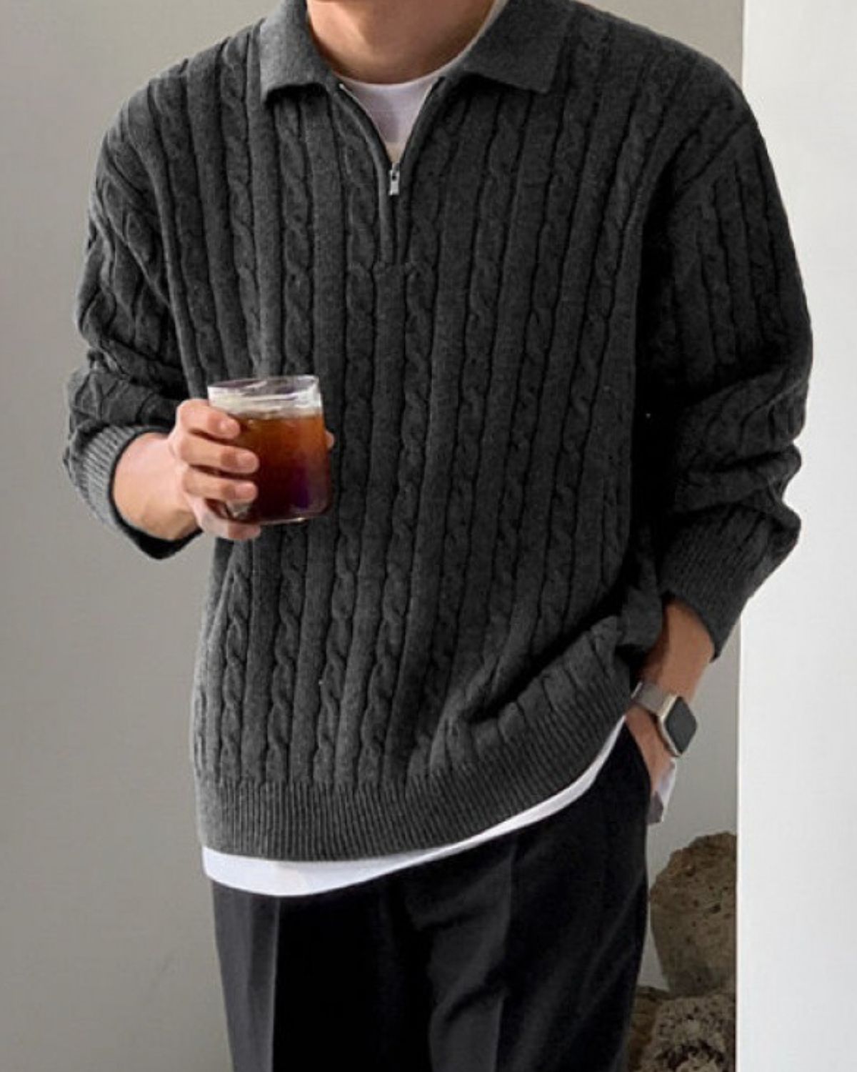 Owen - Elegant V-Neck Jumper For Men
