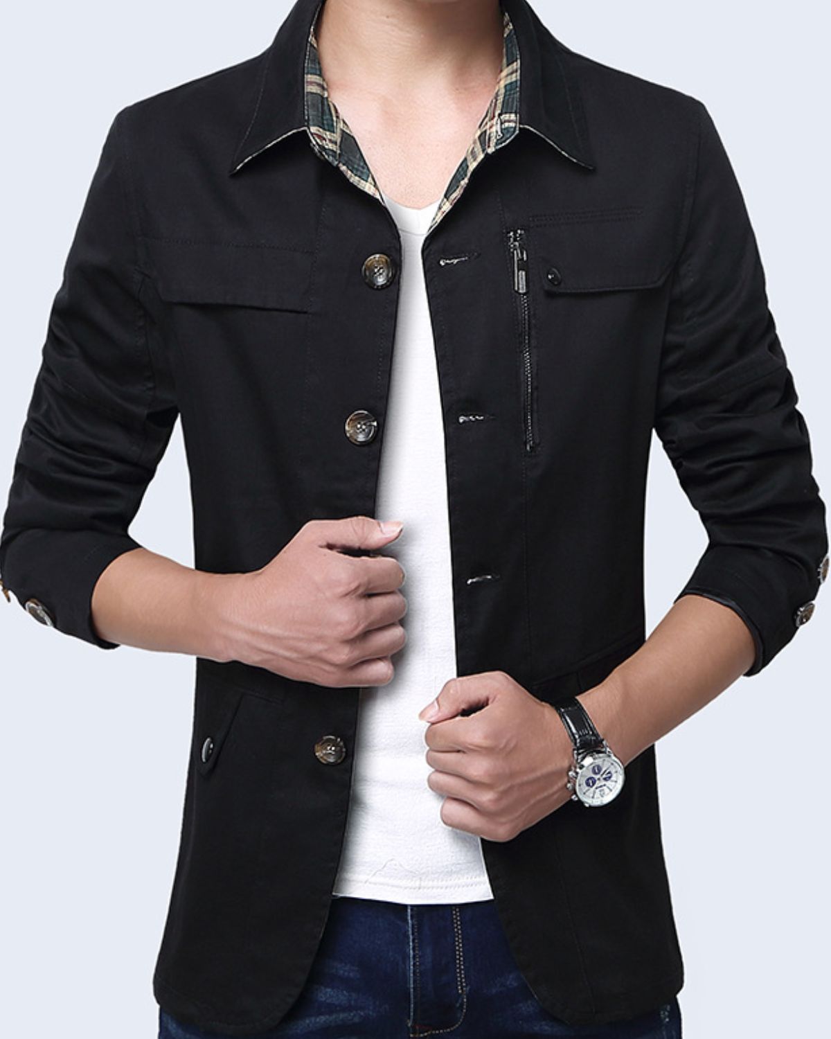 Jacob - Slim Light Jacket For Men