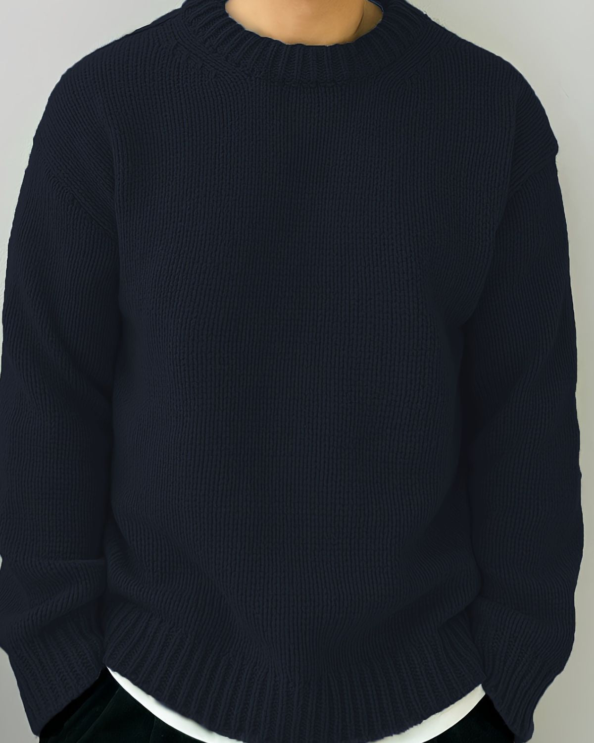 Noah - Solid Colour Knitted Jumper For Men