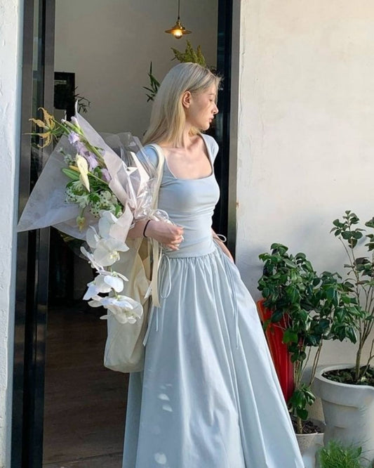 Maya - Light Blue Long Dress For Women