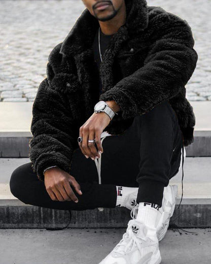 Thur - Black Winter Jacket For Men