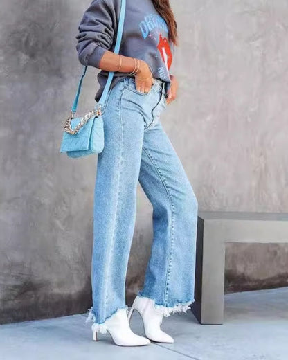 Sarah - Casual Wide Leg Trousers For Women