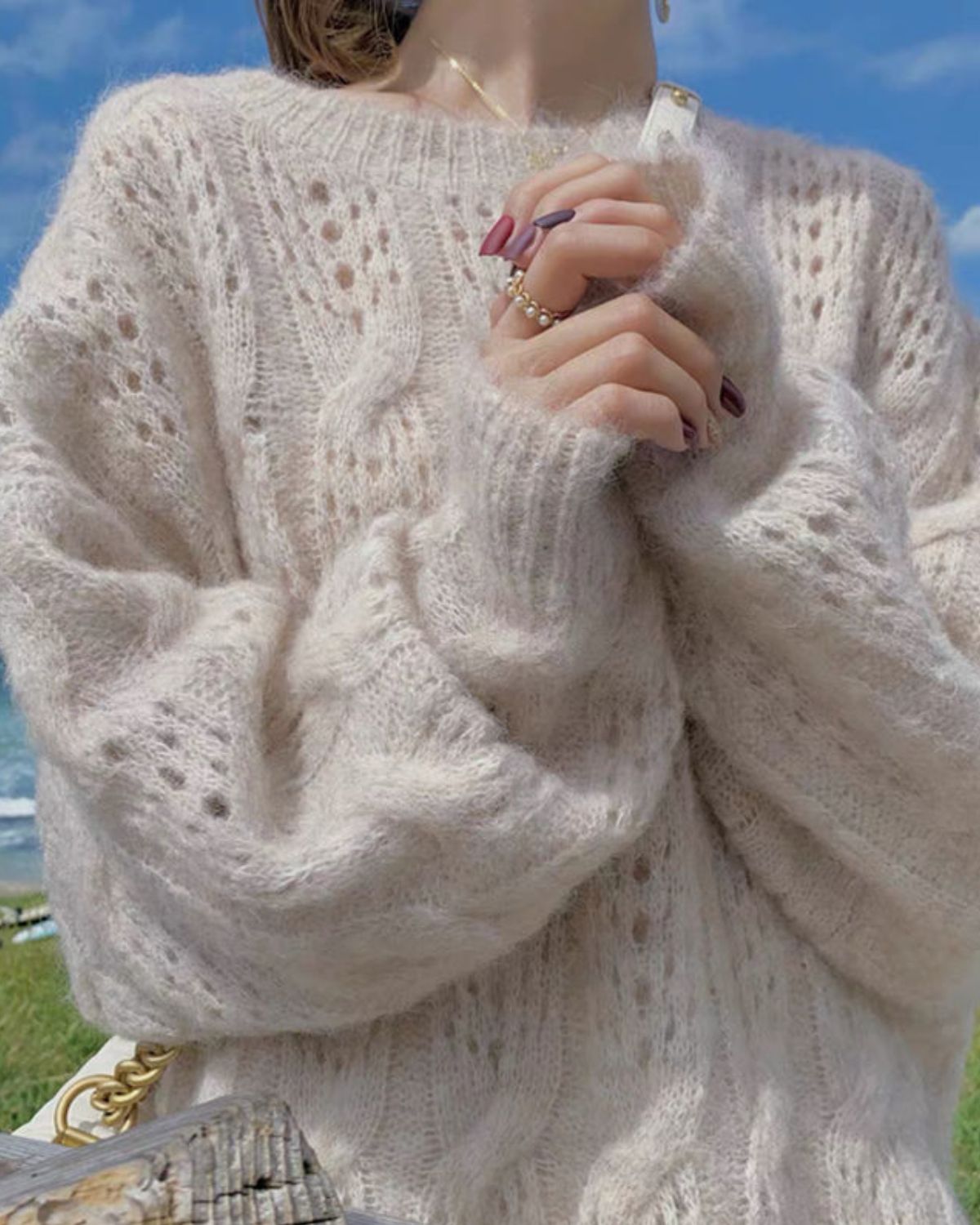 luna - Elegant Knitted Jumper For Women