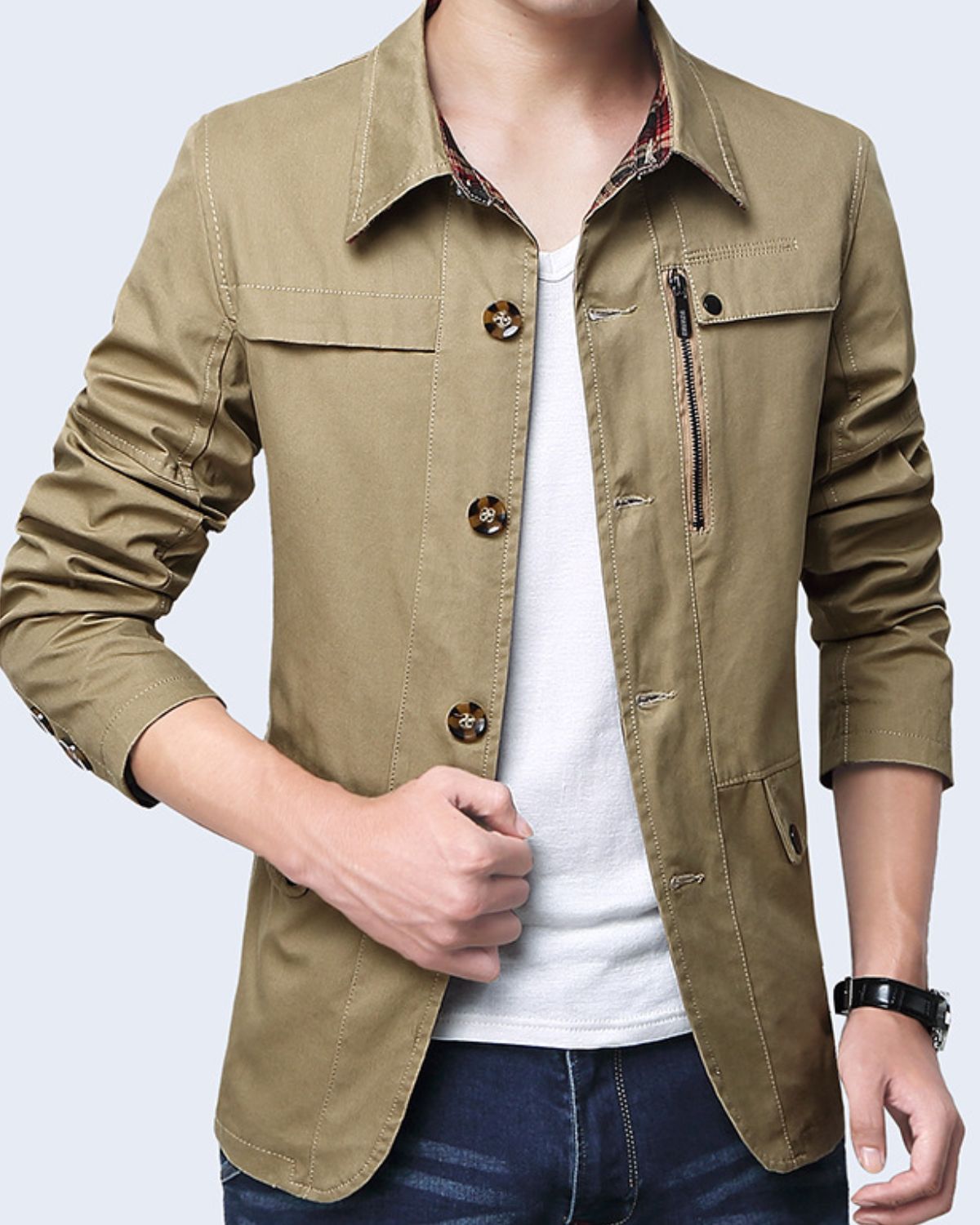 Jacob - Slim Light Jacket For Men